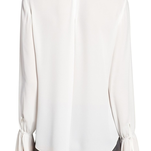 TROUVÉ Ruffle Lace-Up Top sz s - Picture 3 of 8